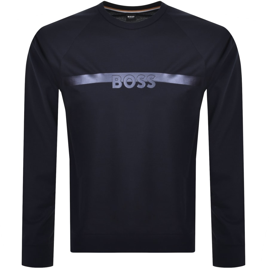 BOSS Authentic Sweatshirt Navy Mainline Menswear