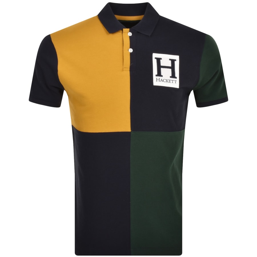 Hackett Heritage H Quad Polo T Shirt Navy