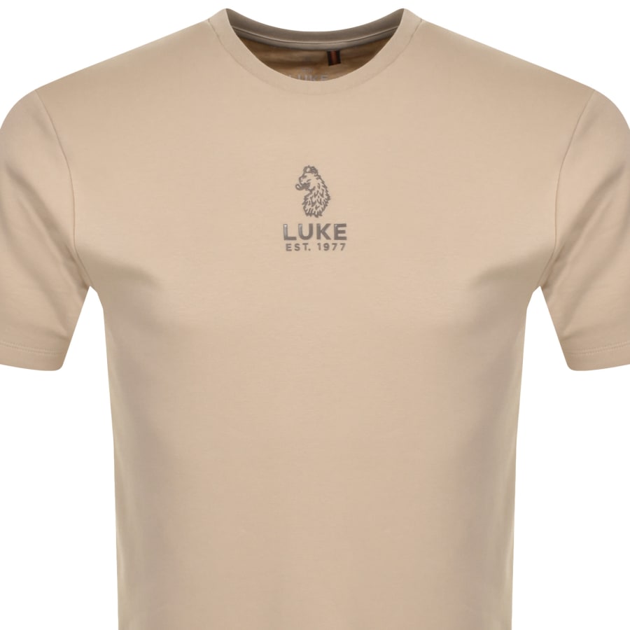 Image number 2 for Luke 1977 Centre Fold T Shirt Beige