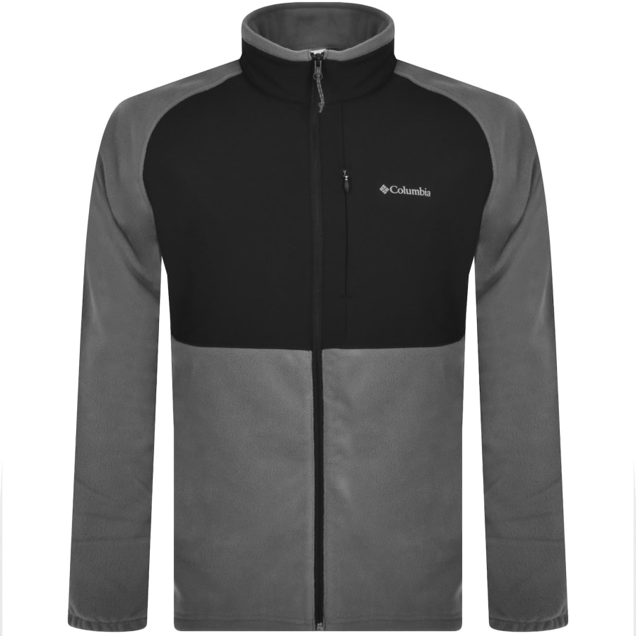 Columbia black fleece jacket clearance