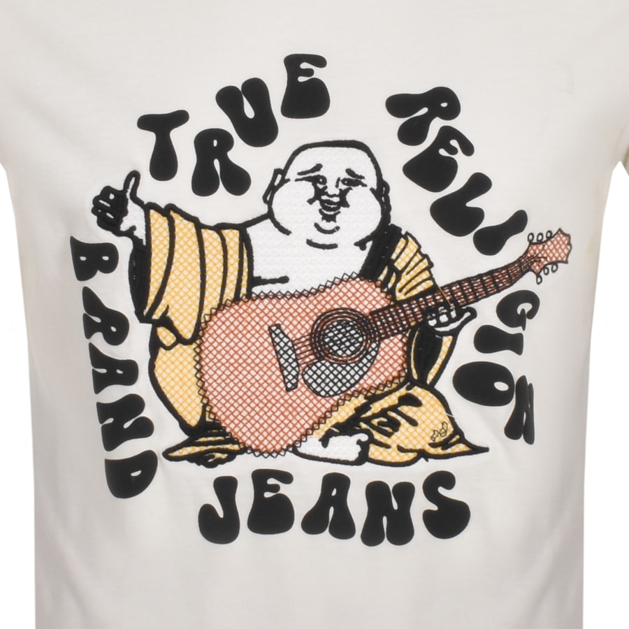 True Religion Hippie Buddha T Shirt White Mainline Menswear Denmark