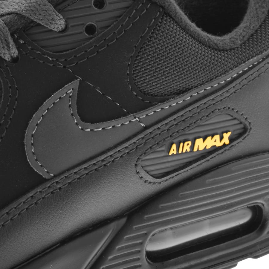 Black and gold air max 90s best sale