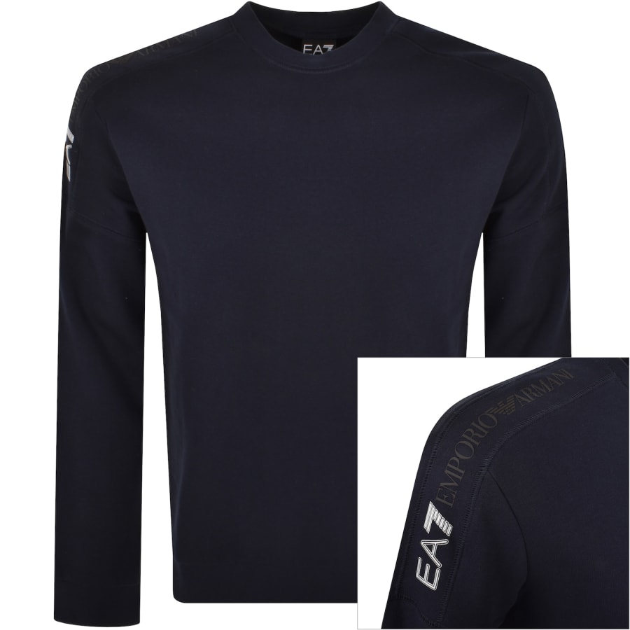 Ea7 sweatshirt navy discount