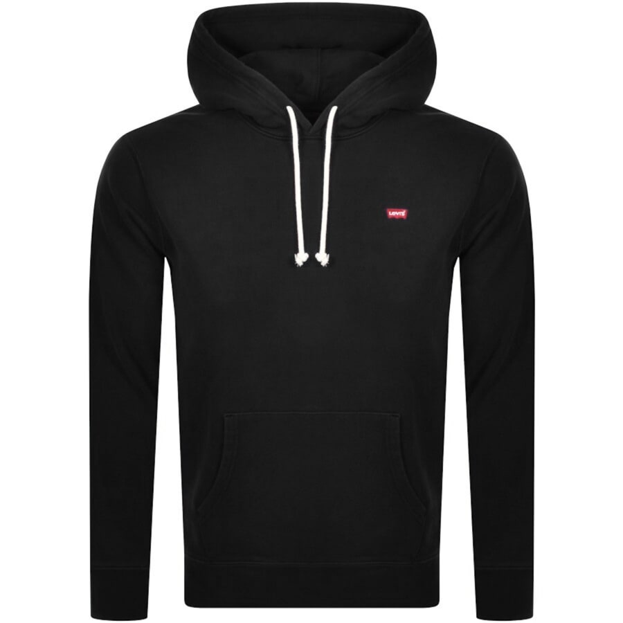 Levis Original Logo Hoodie Black Mainline Menswear