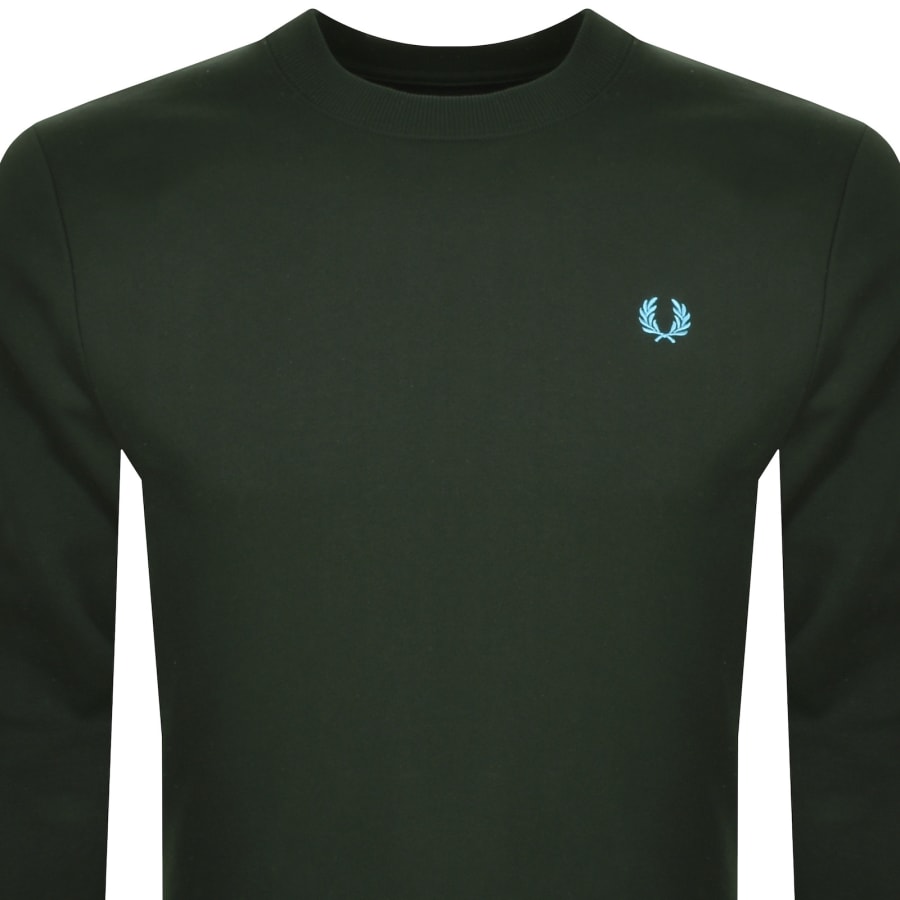 Fred perry green sweatshirt deals