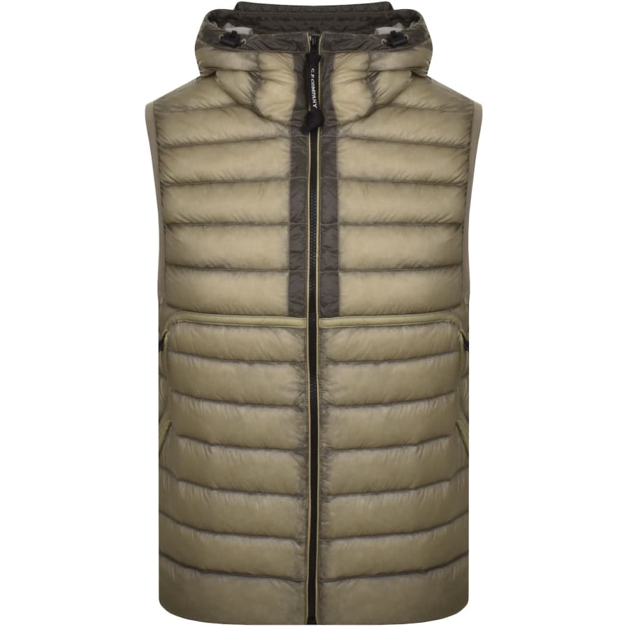CP Company Goggle Down Gilet KhakiCP Company Goggle Down Gilet Khaki Male Small