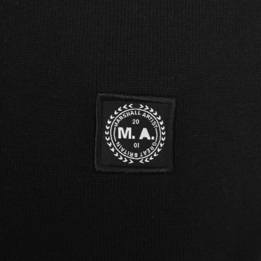 Image number 3 for Marshall Artist Siren Quarter Zip Jumper Black