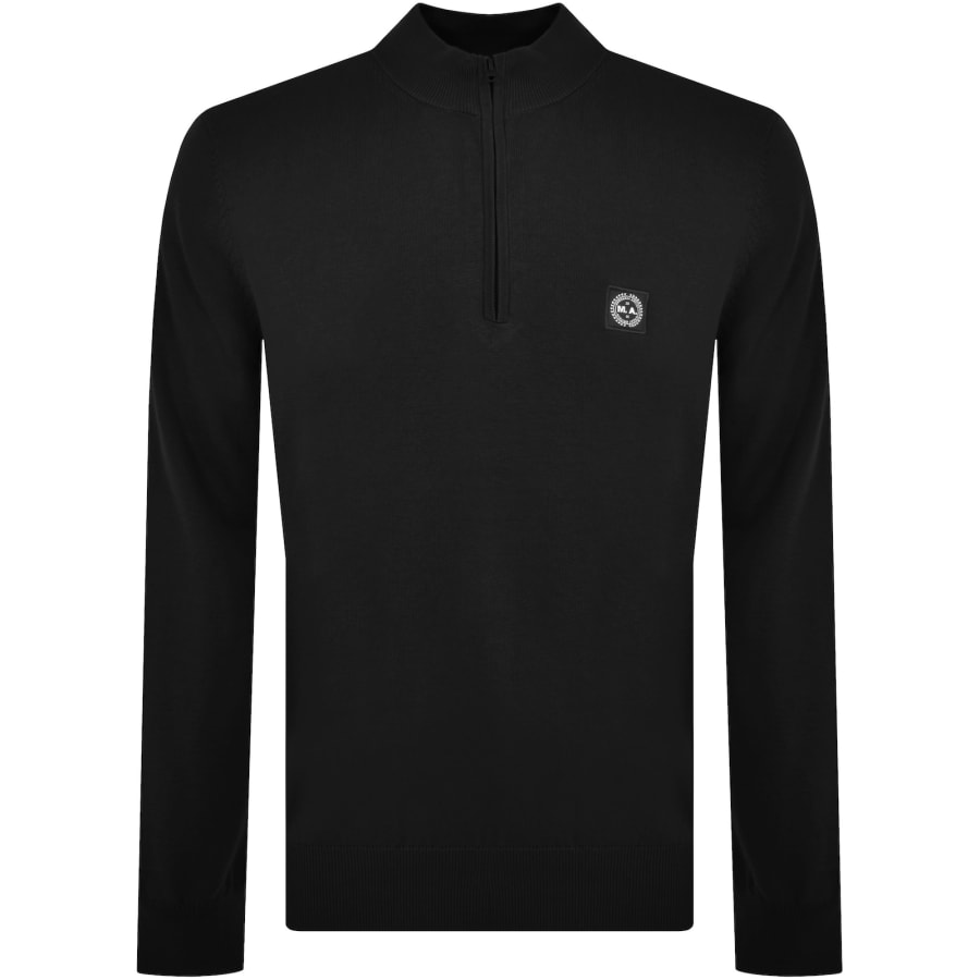 Image number 1 for Marshall Artist Siren Quarter Zip Jumper Black