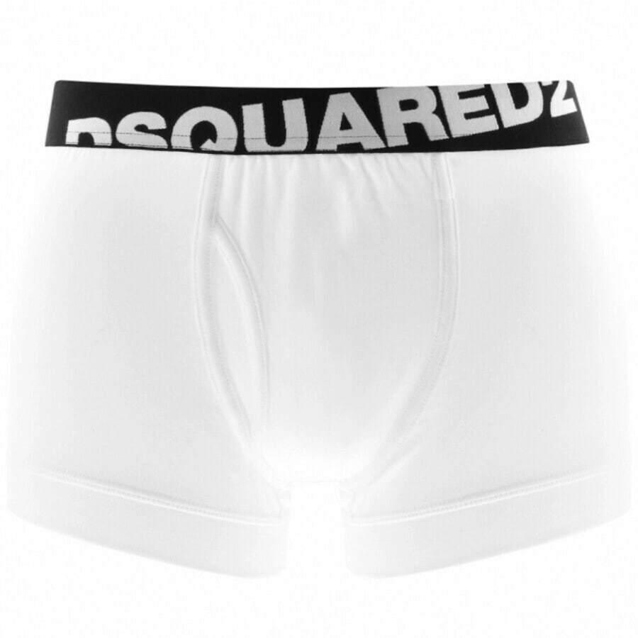 DSQUARED2 Underwear 2 Pack Trunks White Mainline Menswear Denmark