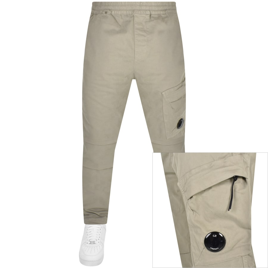 Cp Company Dark Beige Cotton Pants