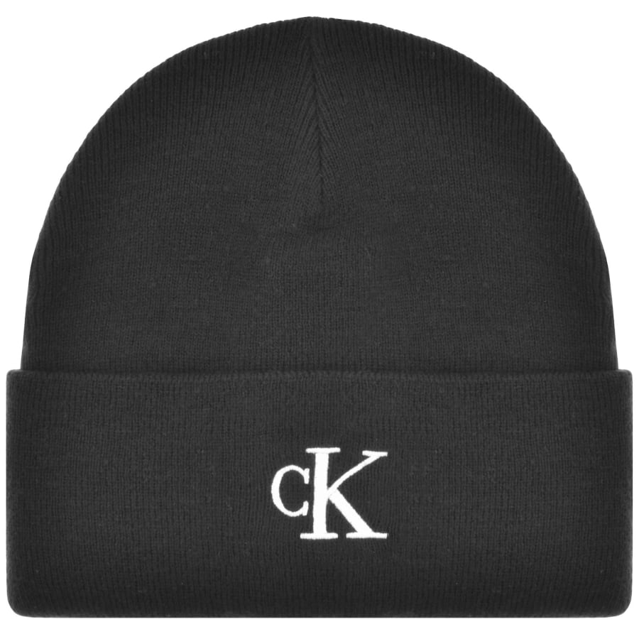 Calvin Klein Jeans Embroidered Beanie Black Mainline Menswear United States