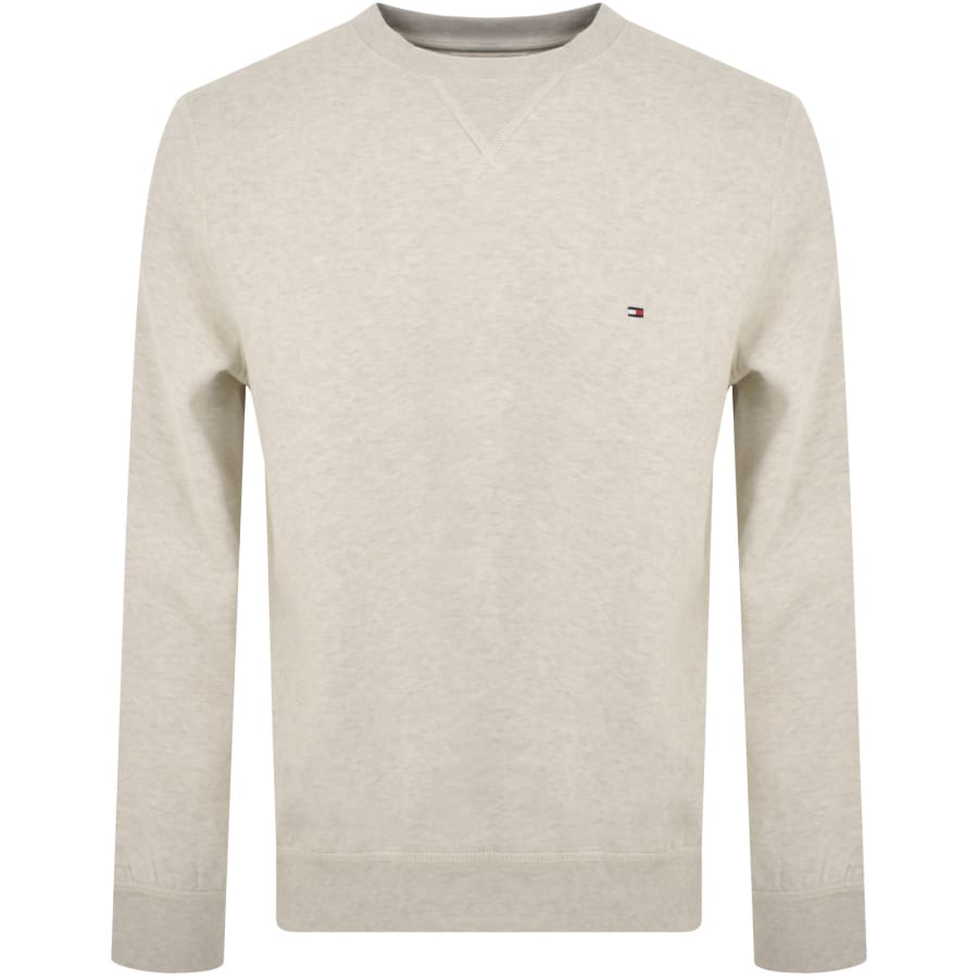 Beige tommy hilfiger sweater new arrivals