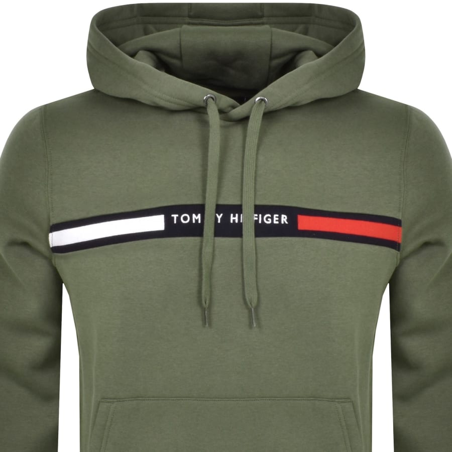 Tommy hilfiger green hoodie on sale