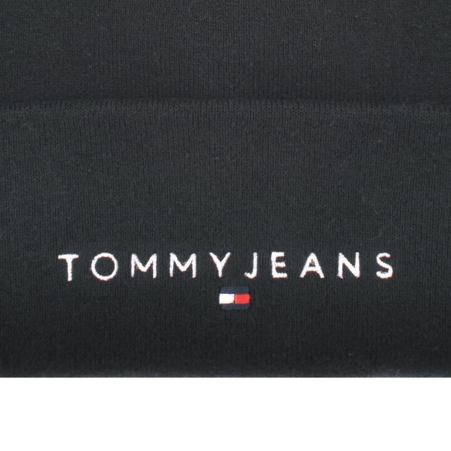 Image number 3 for Tommy Jeans Linear Beanie Hat Black