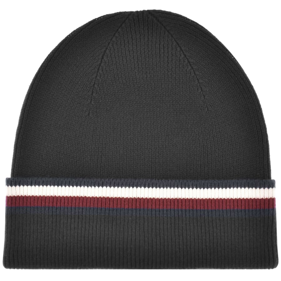 Black tommy hilfiger beanie deals