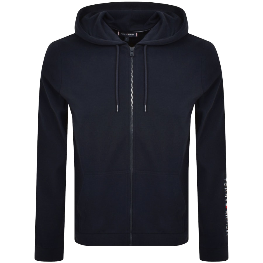 Image number 2 for Tommy Hilfiger Loungewear Hooded Tracksuit Navy