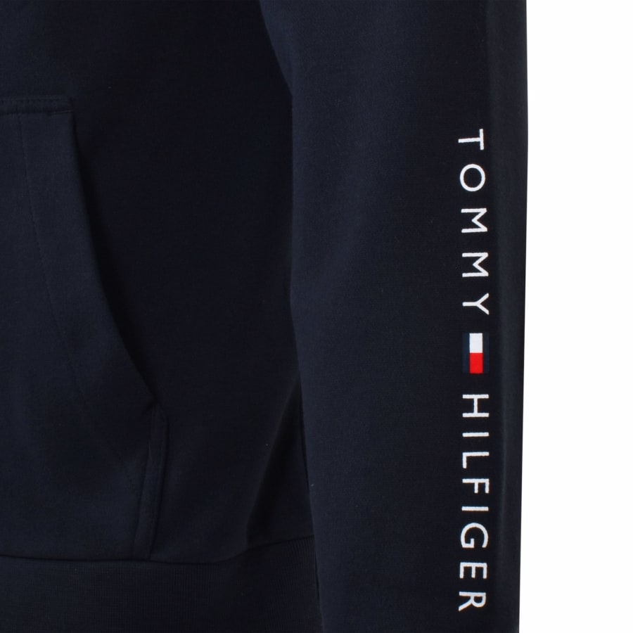 Image number 3 for Tommy Hilfiger Loungewear Hooded Tracksuit Navy