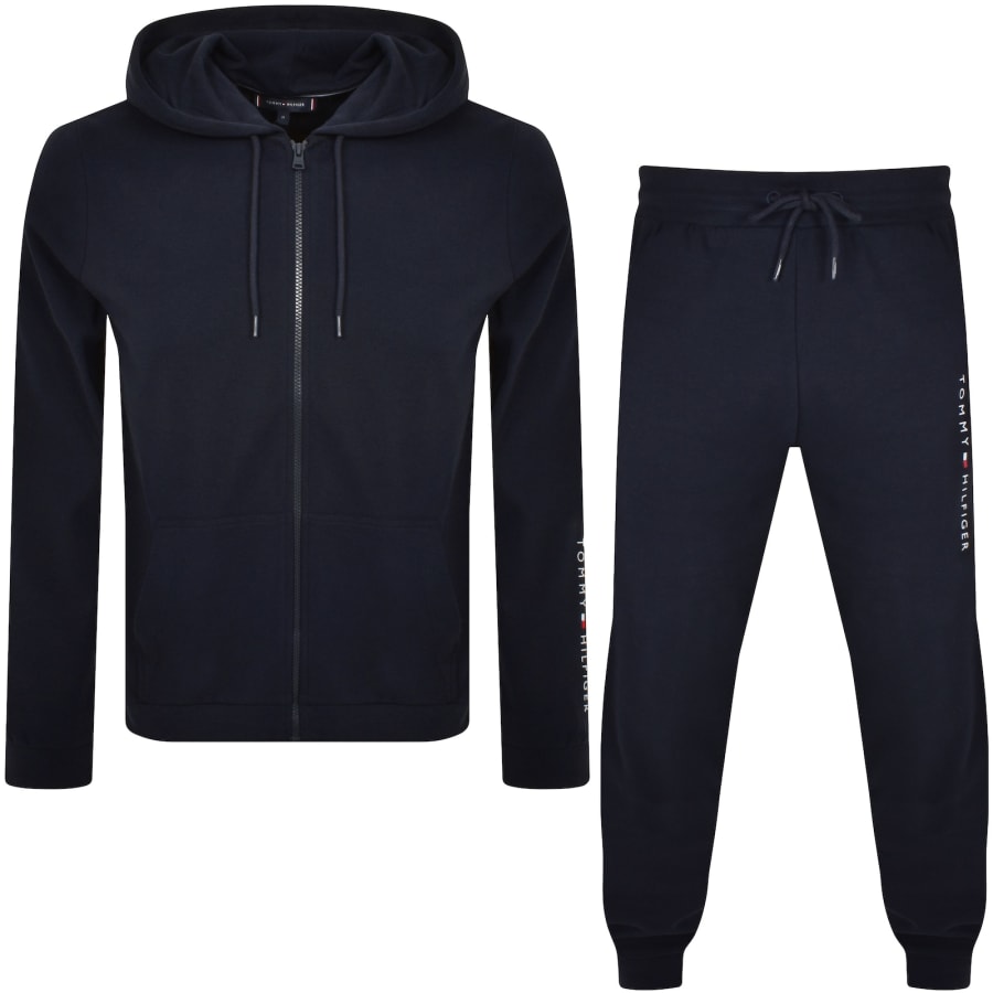 Black tommy hilfiger tracksuit outlet