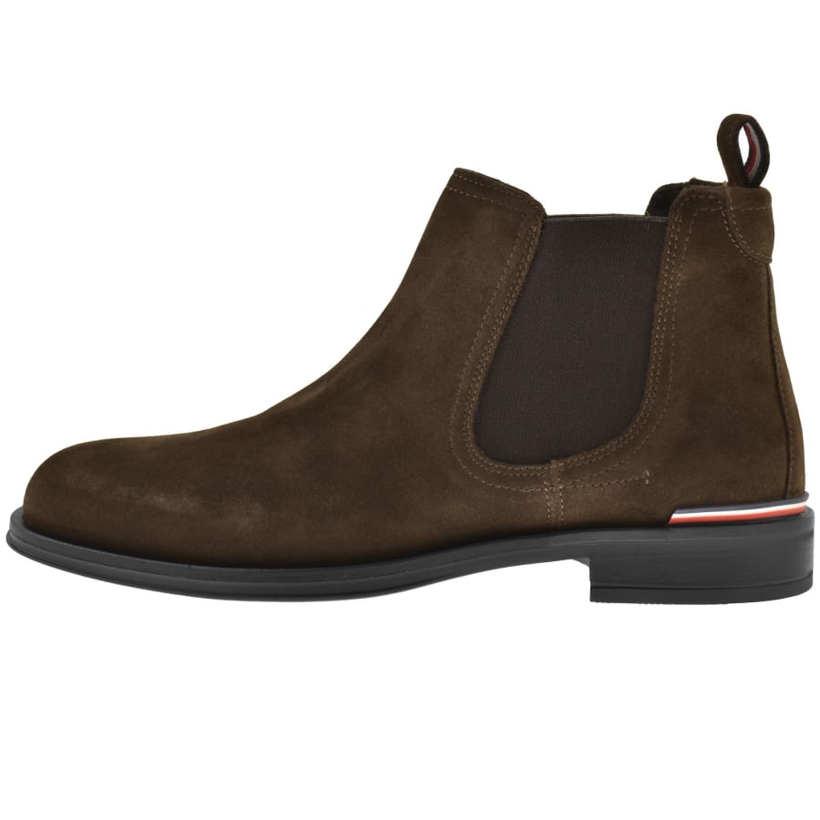 Tommy Hilfiger Suede Chelsea Boots Brown Mainline Menswear United States