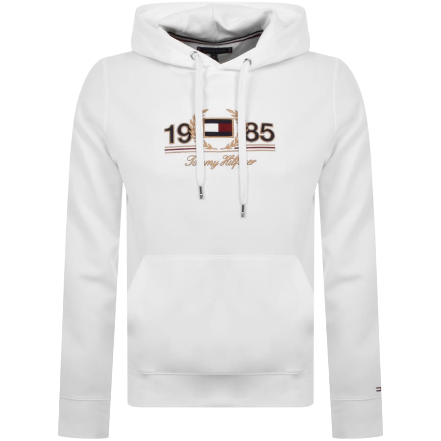Tommy Hilfiger Icon Laurel Hoodie WhiteTommy Hilfiger Icon Laurel Hoodie White Male X Large
