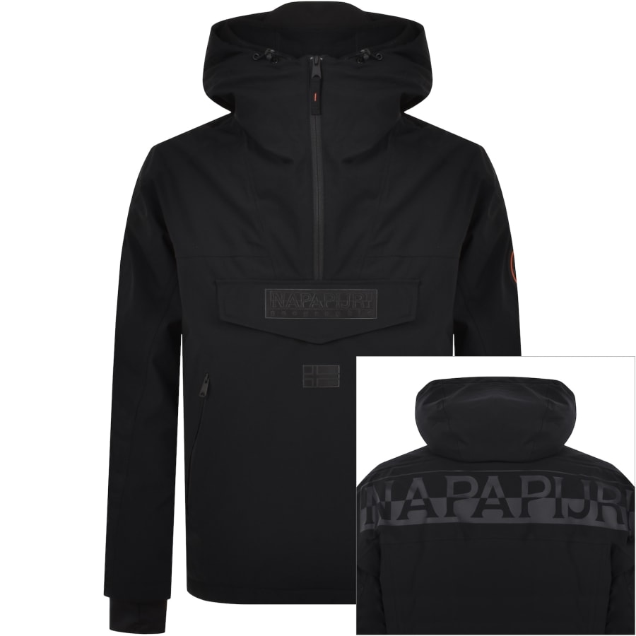 Napapijri RAINFOREST TECH JACKET men Half Zips Black in size L