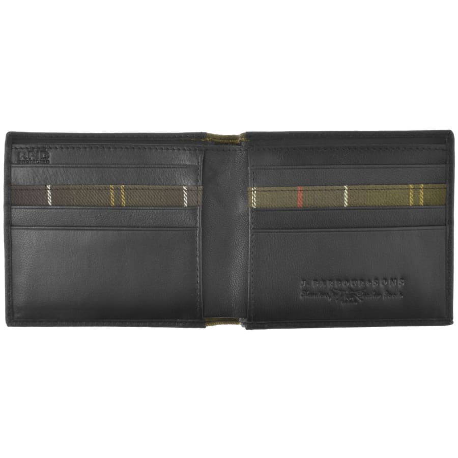 Barbour Wallet And Card Holder Gift Set Black