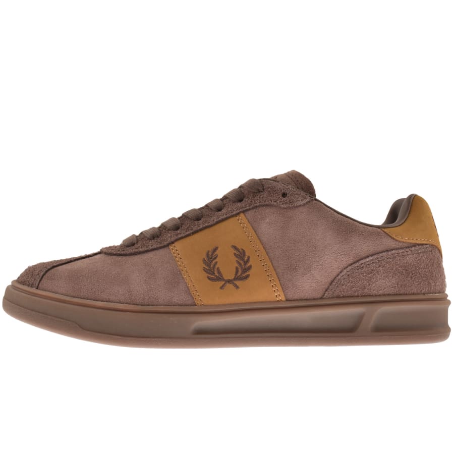 Fred Perry B4 Suede Trainers BrownFred Perry B4 Suede Trainers Brown Male 7 41