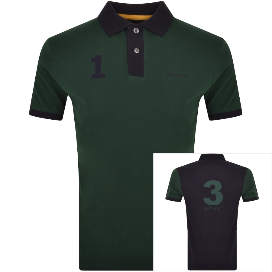 Hackett Heritage 1234 Polo T Shirt Green Mainline Menswear Denmark