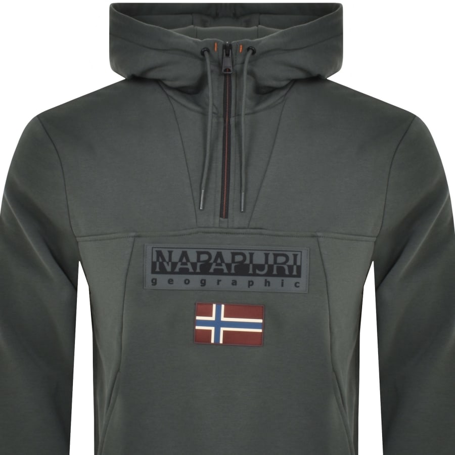 Napapijri Burgee Hoodie Green 2XL Man NP0A4I5EG1S1 XXL