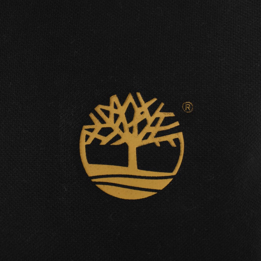 Black and gold timberland hoodie top