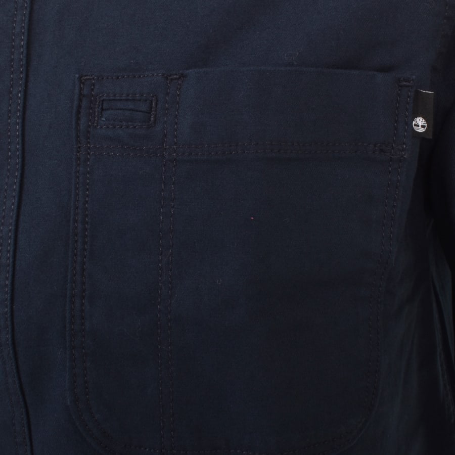 Image number 3 for Timberland Windham Twill Overshirt Jacket Navy