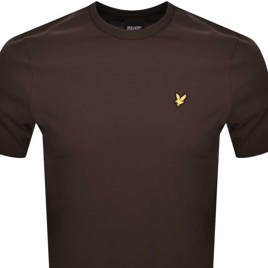 Image number 2 for Lyle And Scott Crew Neck T Shirt Brown