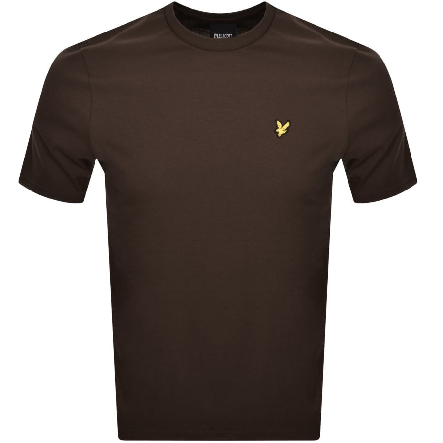 Image number 1 for Lyle And Scott Crew Neck T Shirt Brown