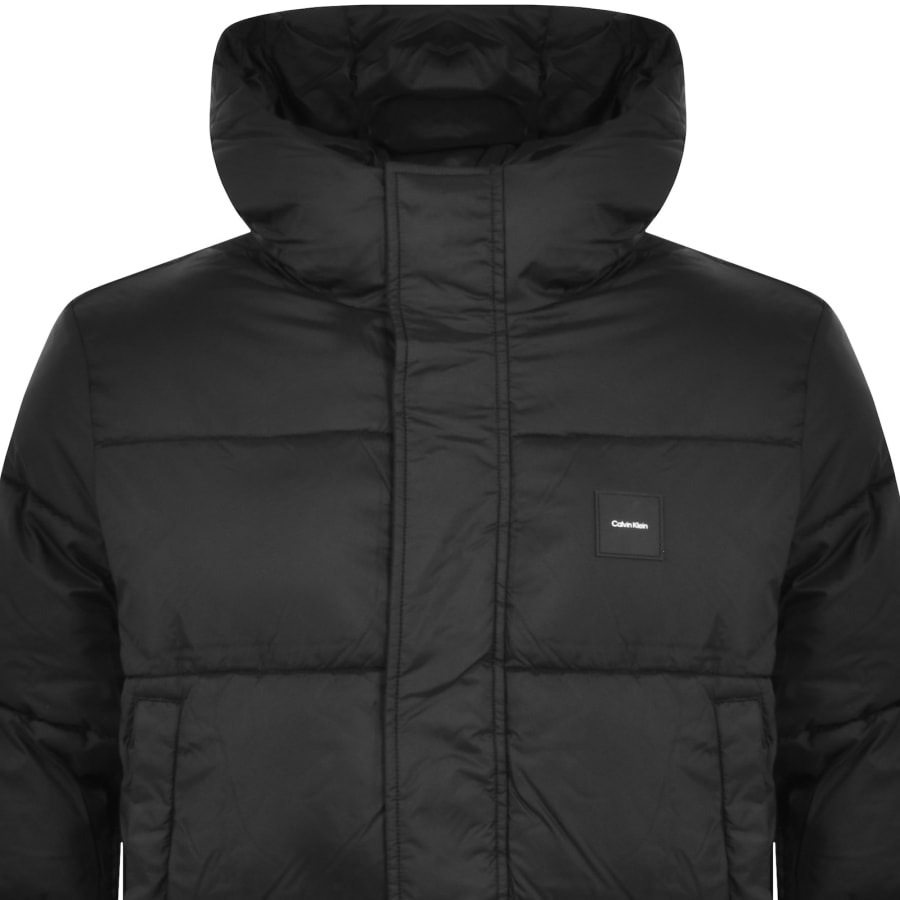 Black calvin klein winter jacket shop