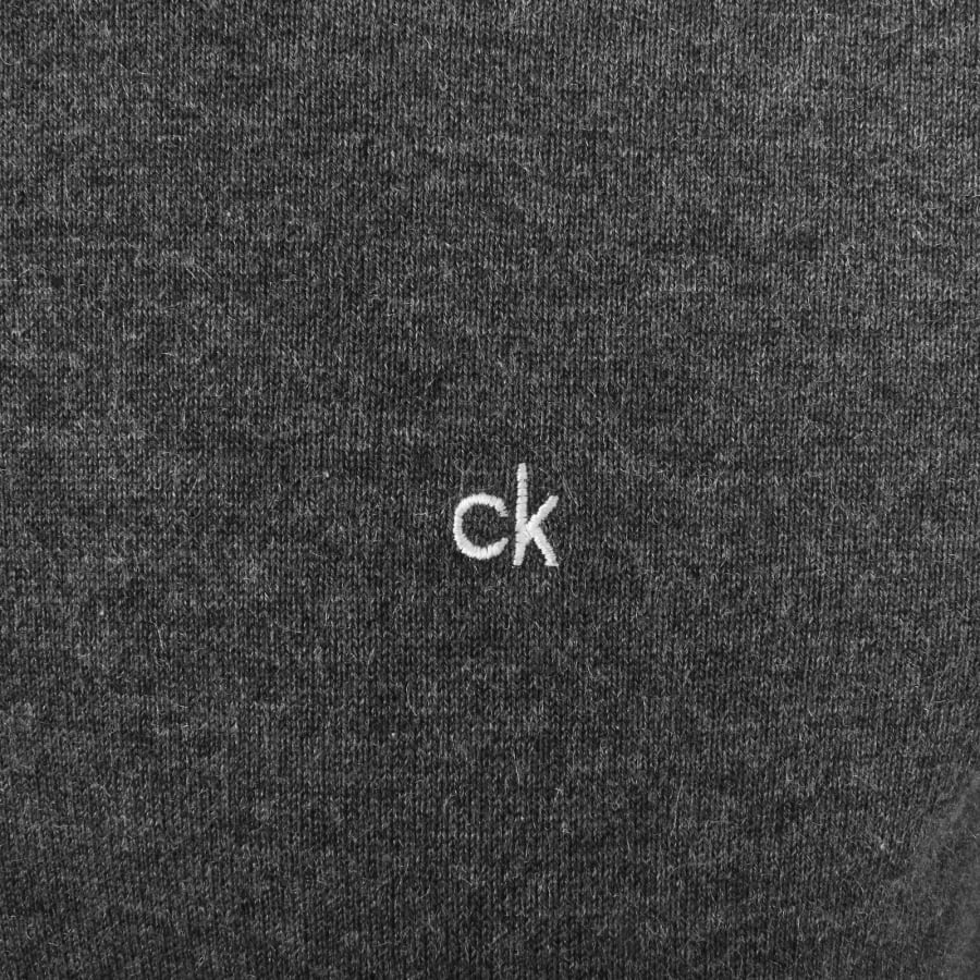 Image number 3 for Calvin Klein Cotton Silk Blend Jumper Grey