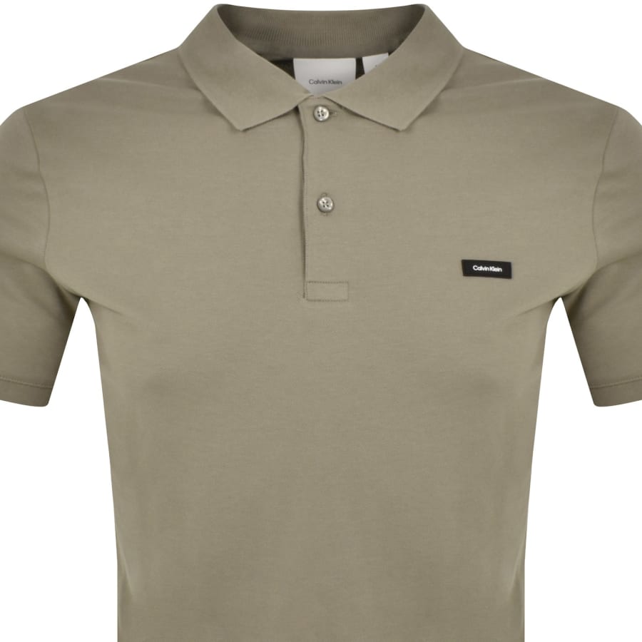 Image number 2 for Calvin Klein Slim Fit Polo T Shirt Brown