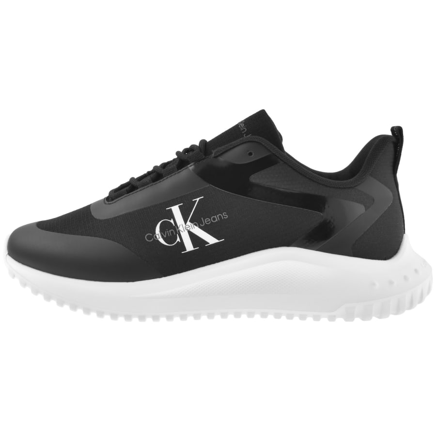 Black calvin klein trainers shop