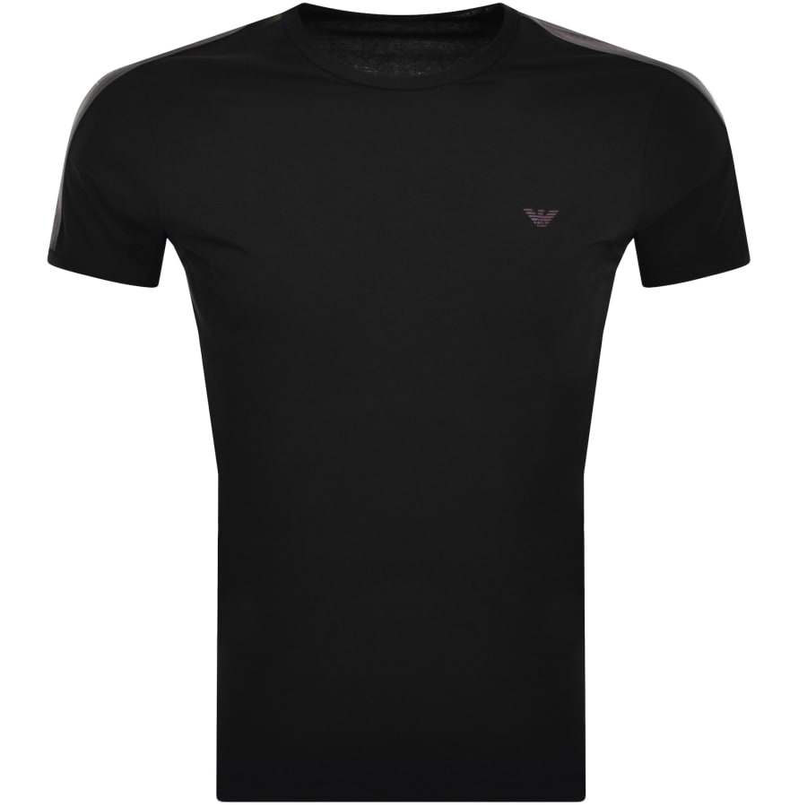 Emporio Armani Lounge Crew Neck T Shirt BlackEmporio Armani Lounge Crew Neck T Shirt Black Male Medium
