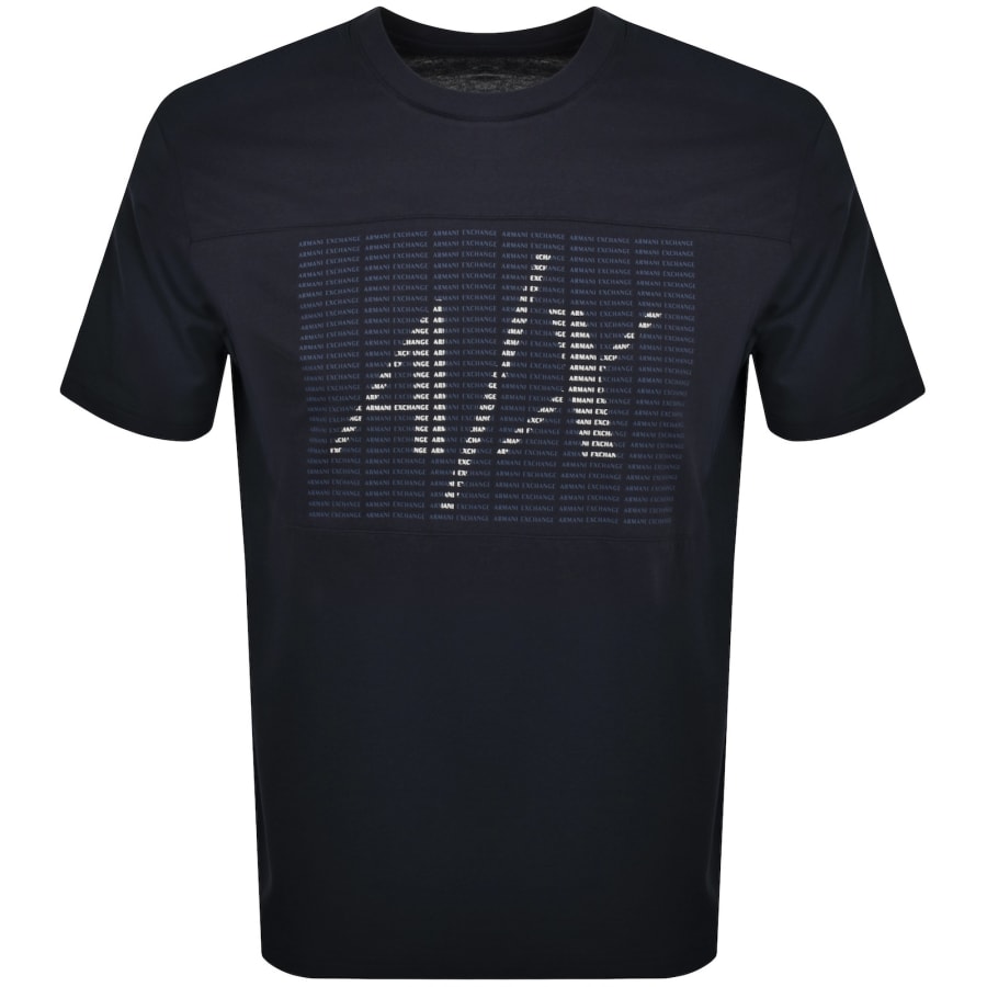 Armani exchange black t shirt best sale