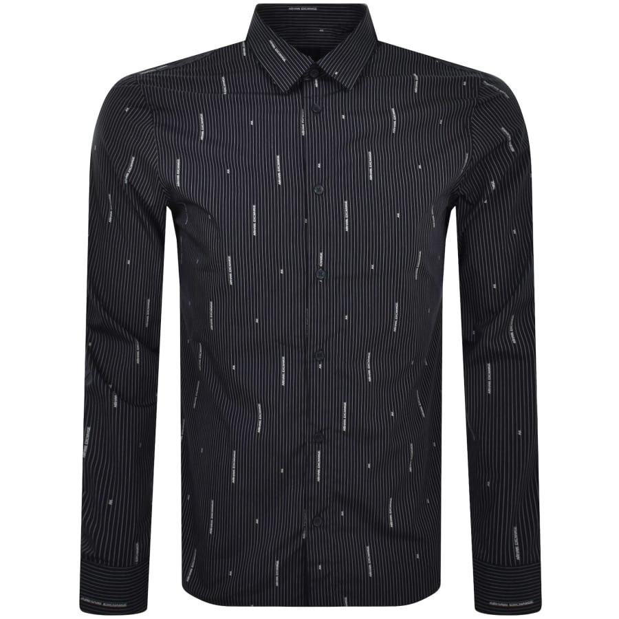 Armani exchange striped shirt cheap