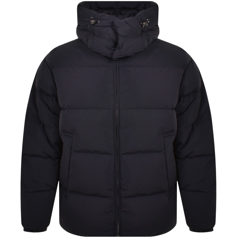 Armani puffer jacket black sales