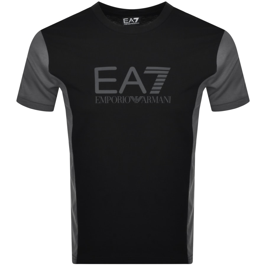 EA7 Emporio Armani Logo T Shirt Black Mainline Menswear Australia