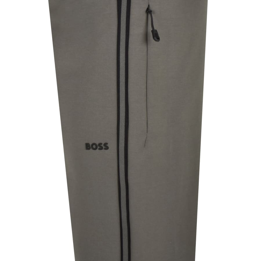 Image number 3 for BOSS Hadim 1 Jogging Bottoms Grey