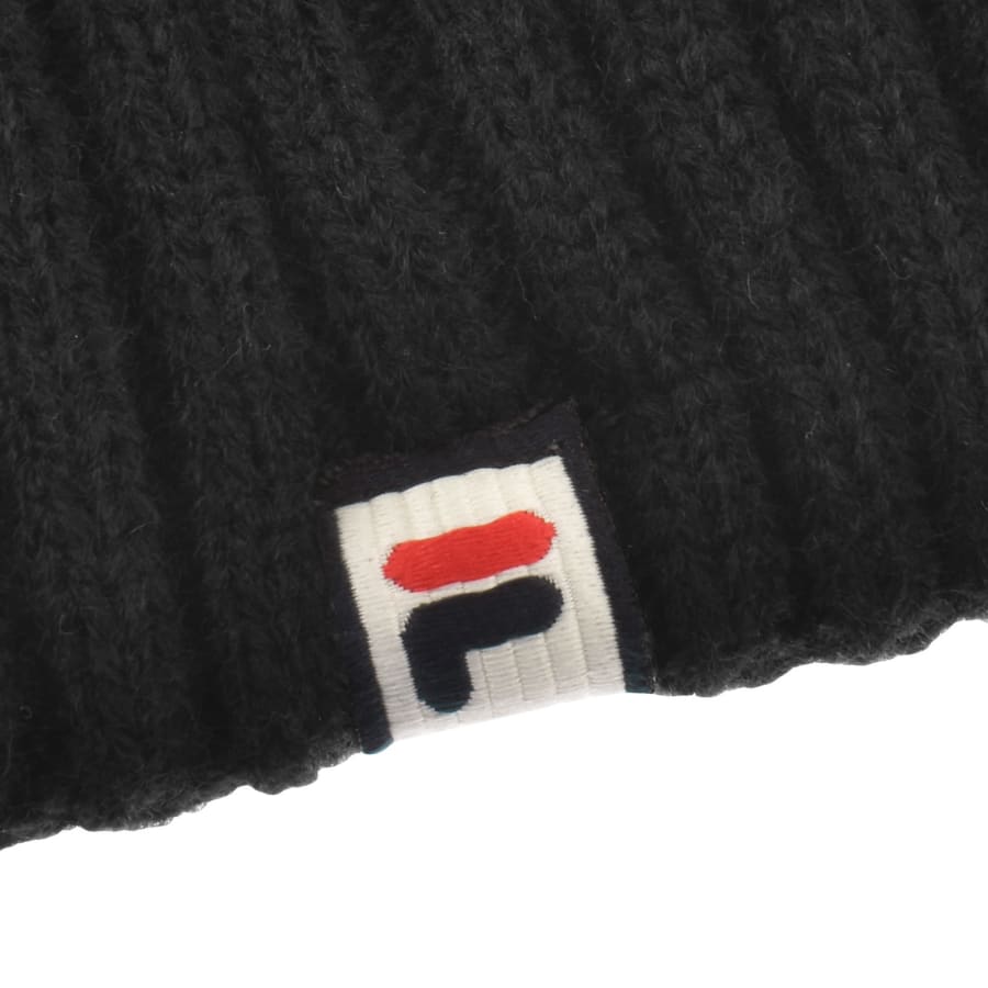 Fila Vintage Markee Beanie Hat Black Mainline Menswear