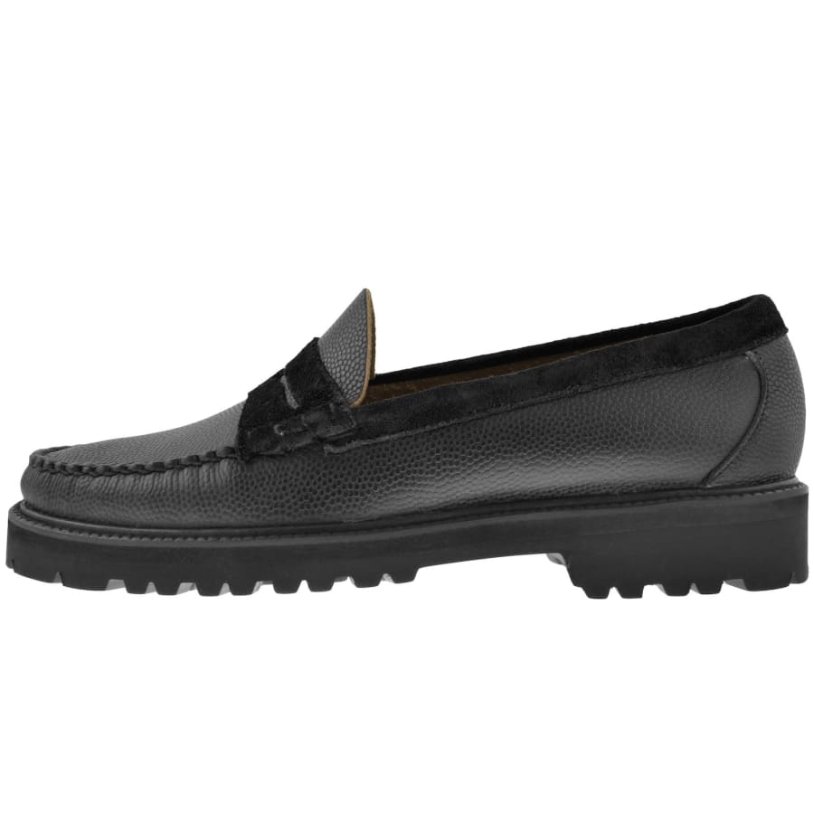 GH Bass Weejun Larson Leather Loafers Black