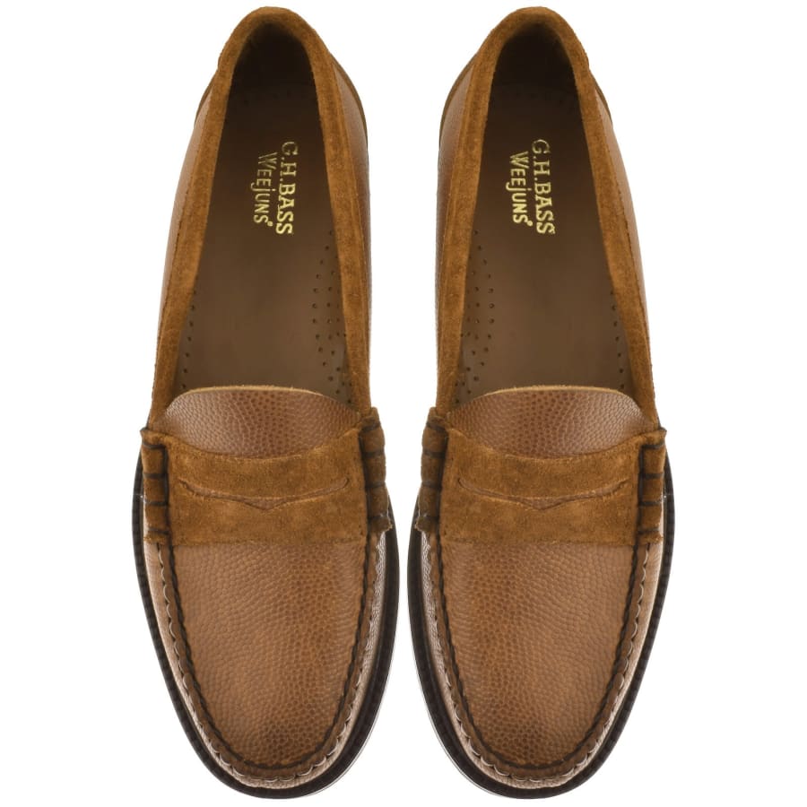 Bass leather loafers store