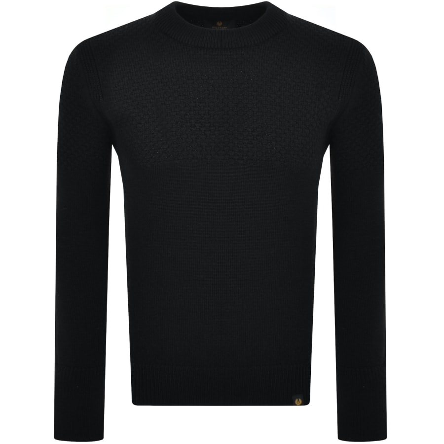 Belstaff Sternway Crewneck Knit Jumper BlackBelstaff Sternway Crewneck Knit Jumper Black Male X Large