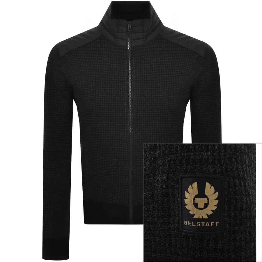 Belstaff Kelby Full Zip Jacket Black Mainline Menswear