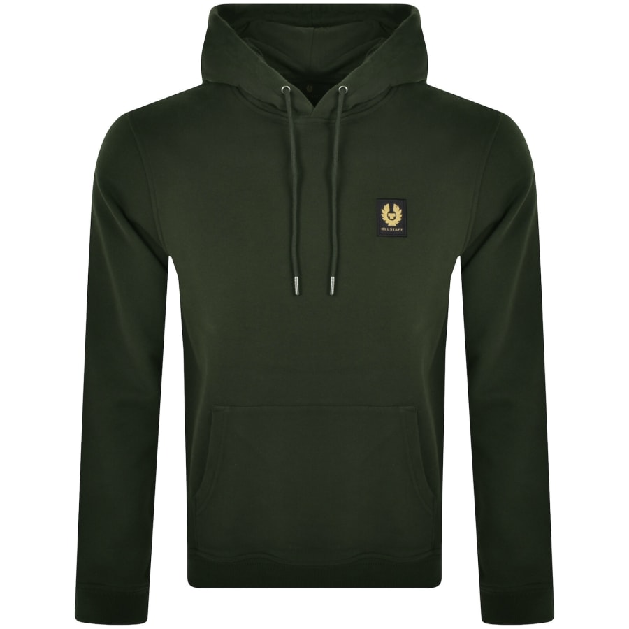 Belstaff Logo Pullover Hoodie Green Mainline Menswear