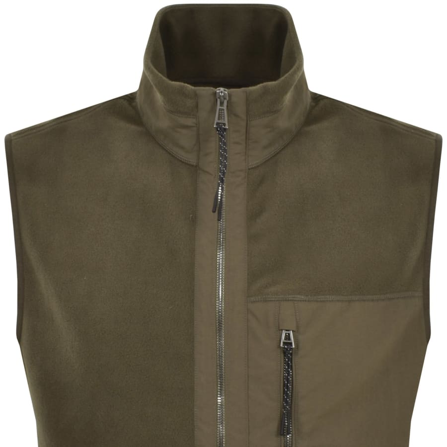 Belstaff Welder Fleece Gilet Brown Mainline Menswear